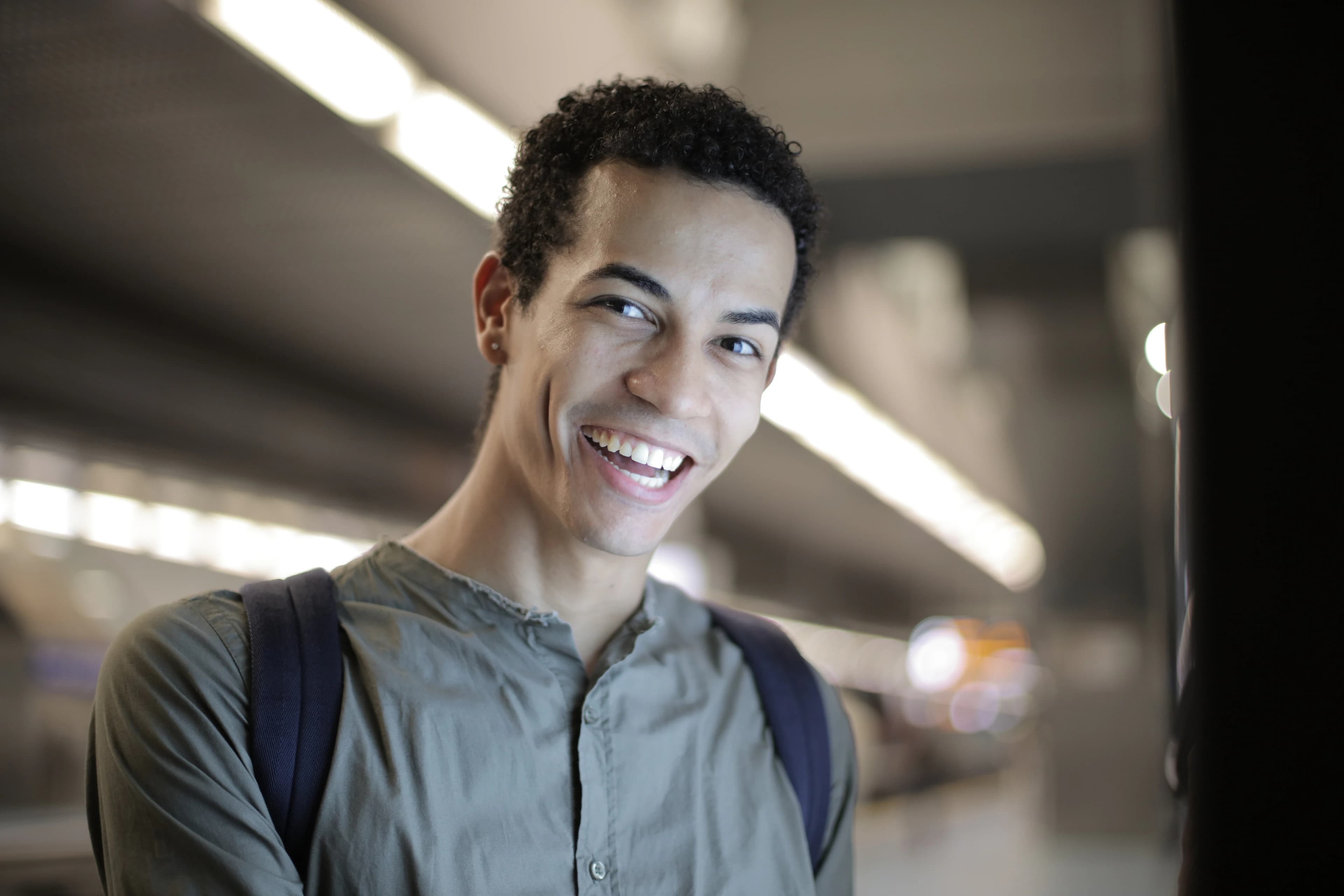 Relaxed patient after pain-free dental treatment